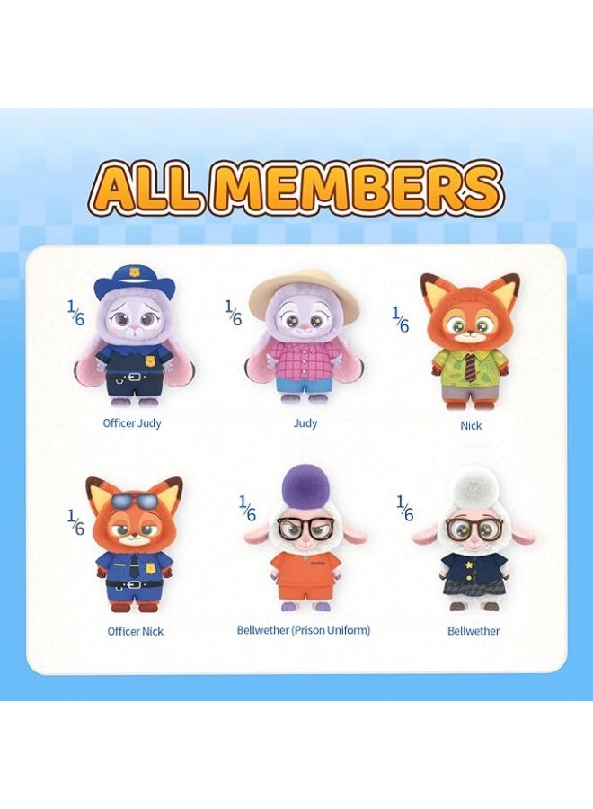 MINISO x Disney Zootopia Soft Vinyl Plush Collection Vinyl Plush Pendant Blind Box, Full Display Set of 6 Sealed Mystery Boxes, Character Collectible for Display and Gifting - Image 3