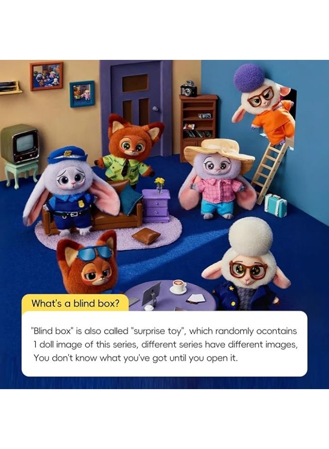 MINISO x Disney Zootopia Soft Vinyl Plush Collection Vinyl Plush Pendant Blind Box, Full Display Set of 6 Sealed Mystery Boxes, Character Collectible for Display and Gifting - Image 4