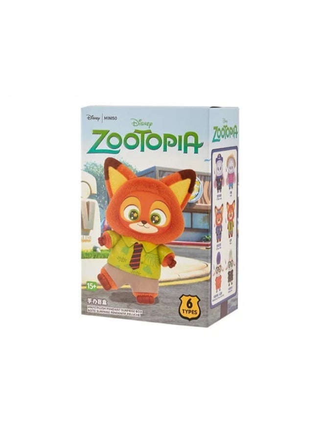 MINISO x Disney Zootopia Soft Vinyl Plush Collection Vinyl Plush Pendant Blind Box, Full Display Set of 6 Sealed Mystery Boxes, Character Collectible for Display and Gifting - Image 2