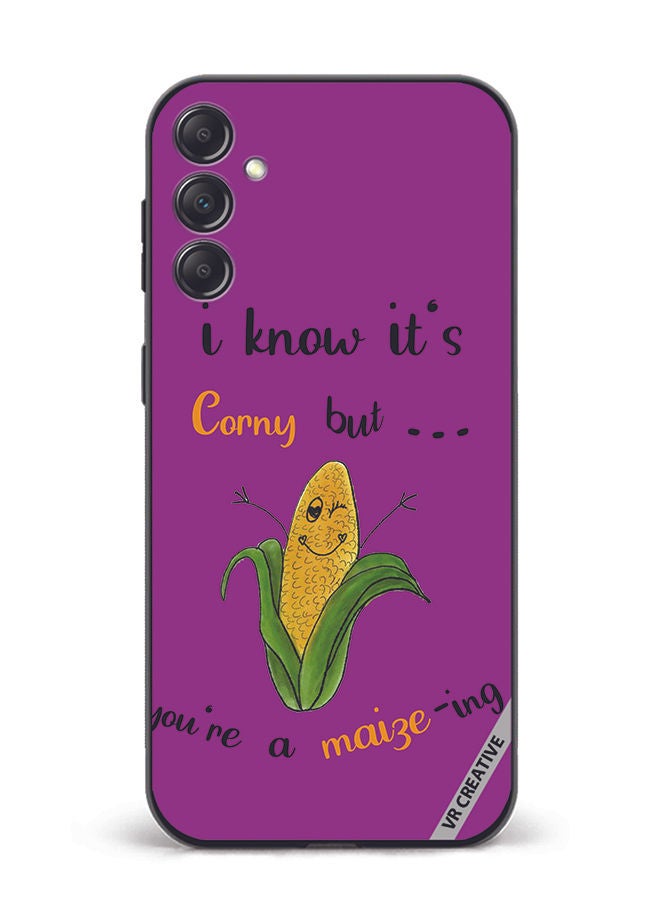 VR CREATIVE Protective Case Cover For Samsung Galaxy A14 5G/A14 Corn Design Multicolour - Image 1
