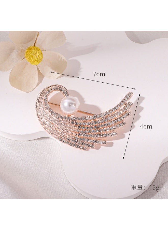 مارك وارفيلد الرجل الجديد Luxury Crystal Drop Inlaid Diamond High-end Brooch