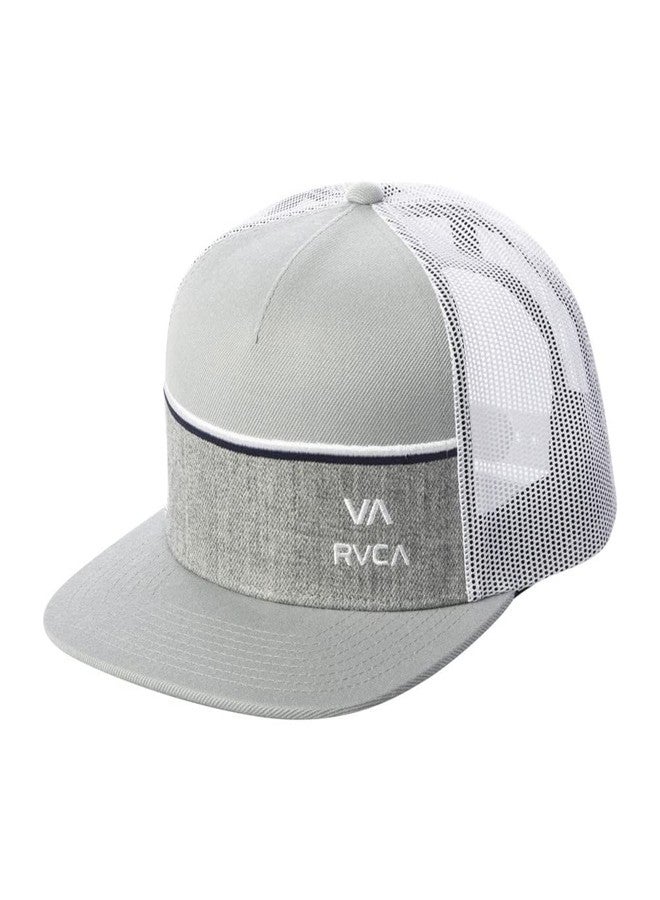 RVCA Men's Pier Trucker Hat, Grey, One Size - Image 1