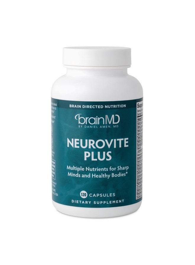 BRAINMD براين إم دي نيو رفيت بلس 120 كبسولة مكمل متعدد الفيتامينات والمعادن معزز بالفيتونutrients والإنزيمات والأطعمة الكاملة خالي من الجلوتين 30 حصة - Image 1