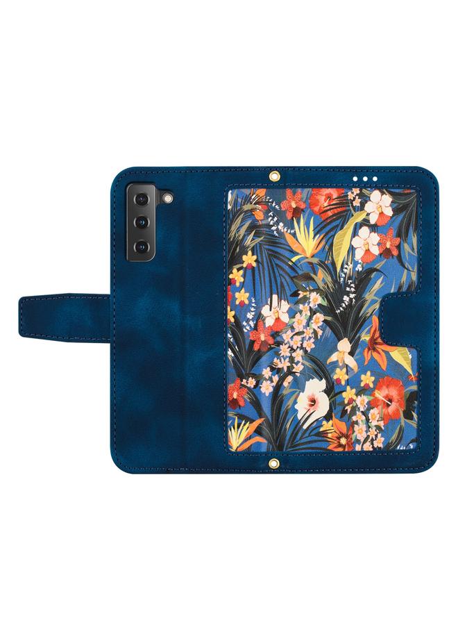 إيروريكس جراب لهاتف Samsung Galaxy S22+ 5G جراب هاتف جلدي بنمط زهور مع حبل - Image 3