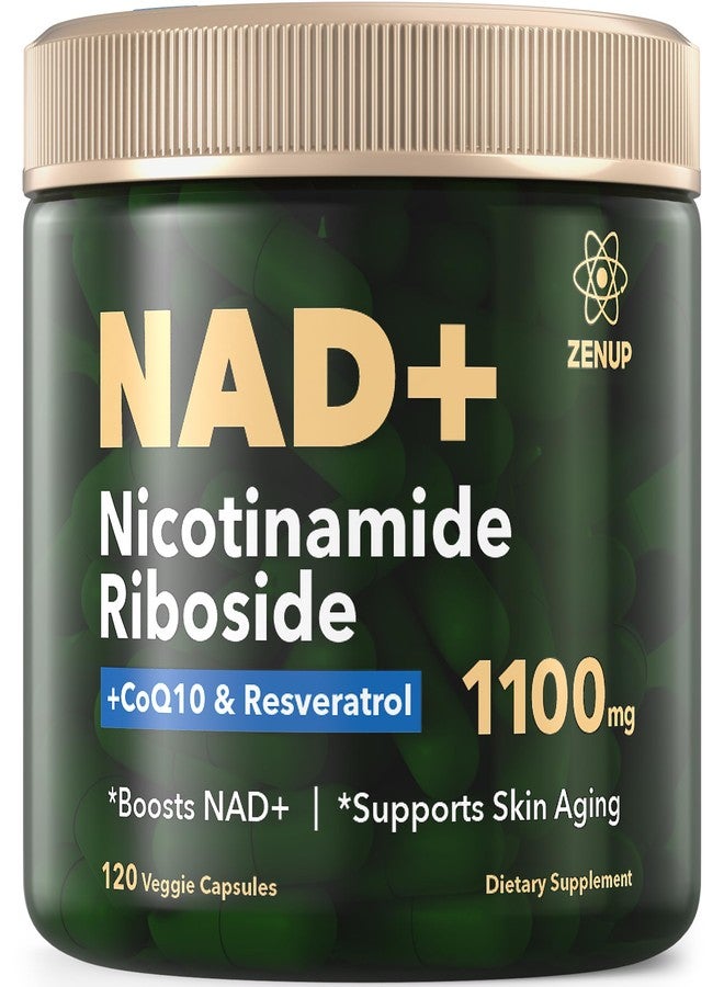 ZenUP مكمل زين أب NAD+ الغذائي | 1100 ملغ نيكوتيناميد ريبوسيد ليبوزومي مع ريسفيراترول وكيرسيتين | مضاد للشيخوخة، طاقة خلوية، تركيز ذهني | 120 كبسولة - Image 1