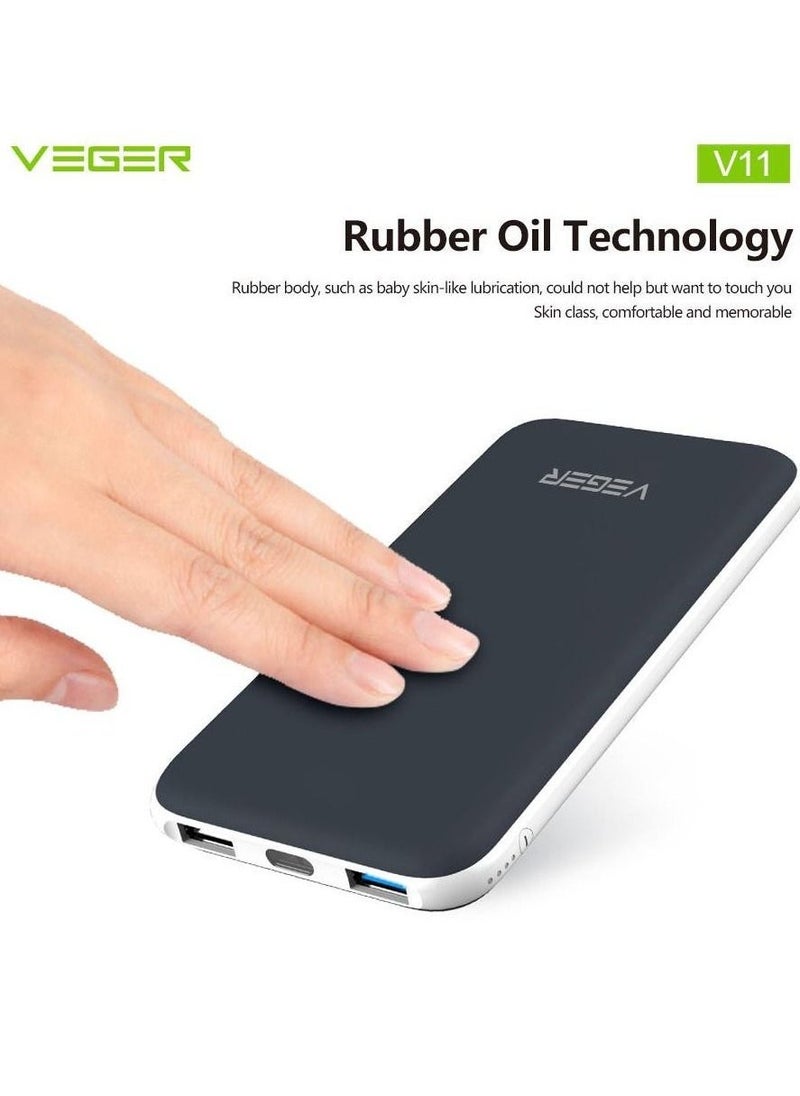 VEGER بنك طاقة 25000 مللي أمبير 185 واط أسود - Image 1