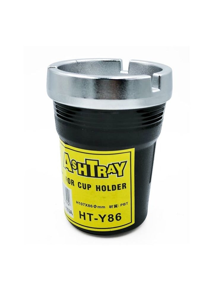 3XR Ashtray Portable Car Cup Holder Ashtray with Detachable Lid, Easy Clean Design, Universal Fit, HT-Y86 - Image 2