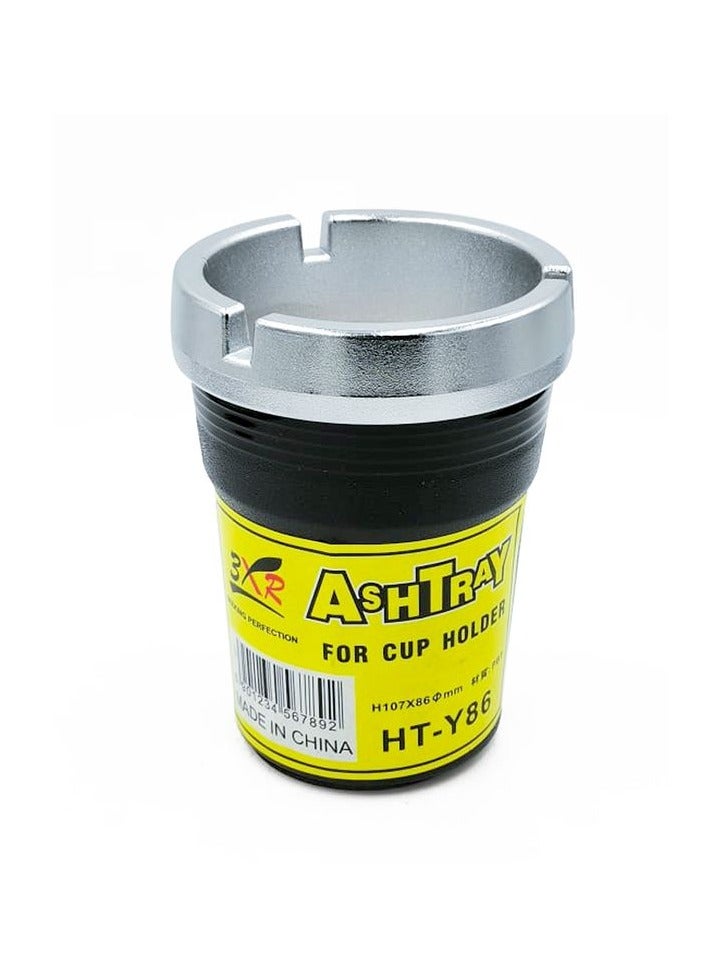 3XR Ashtray Portable Car Cup Holder Ashtray with Detachable Lid, Easy Clean Design, Universal Fit, HT-Y86 - Image 1