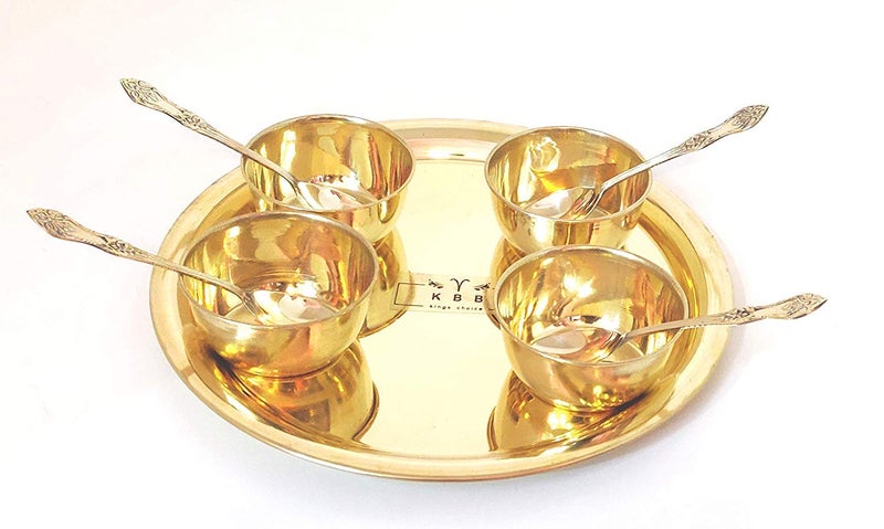 KBB Brass Desserts SetIcecream SetSweet Server Set9 Pieces - Image 1