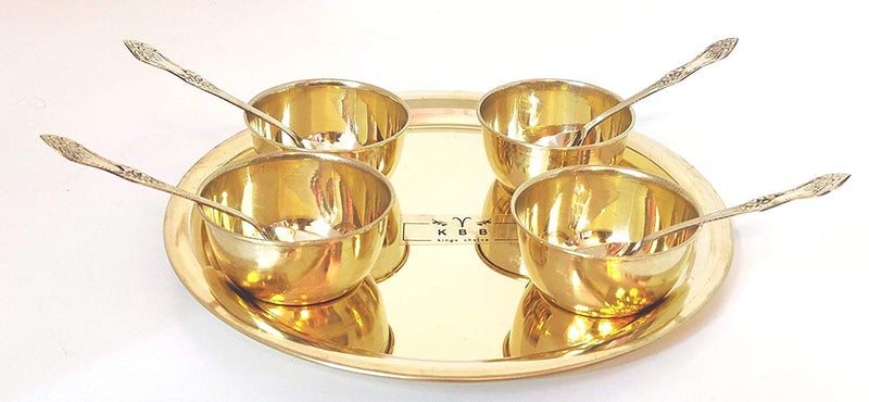 KBB Brass Desserts SetIcecream SetSweet Server Set9 Pieces - Image 2