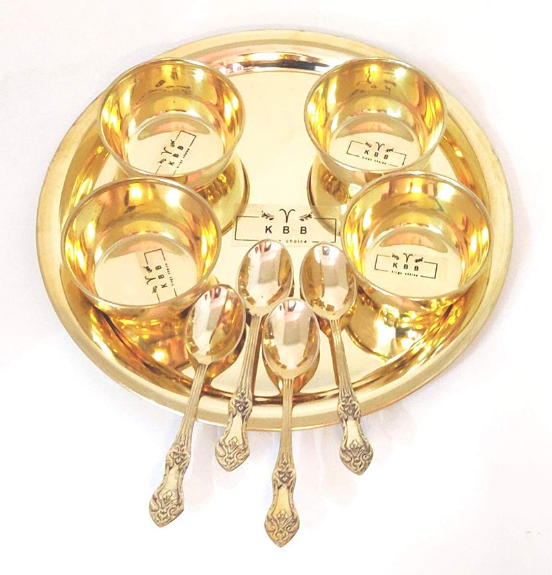 KBB Brass Desserts SetIcecream SetSweet Server Set9 Pieces - Image 3