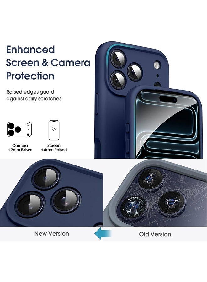 ميدا غطاء سيليكون سائل فاخر لآيفون 17 برو بحماية كاملة للكاميرا وبطانة مايكروفايبر – ملمس ناعم ومقاوم للبصمات - Image 3