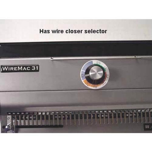 Akiles WireMac-31 Model AWM31 Wire Punch & Binding Equipment, 3:1 Pitch, All 40 Disengaging Dies, Square (0.157″ x 0.157″) Hole Punch, Heavy-Duty, 20 Sheets Single Punching Capacity (20 lbs Paper) - Image 4