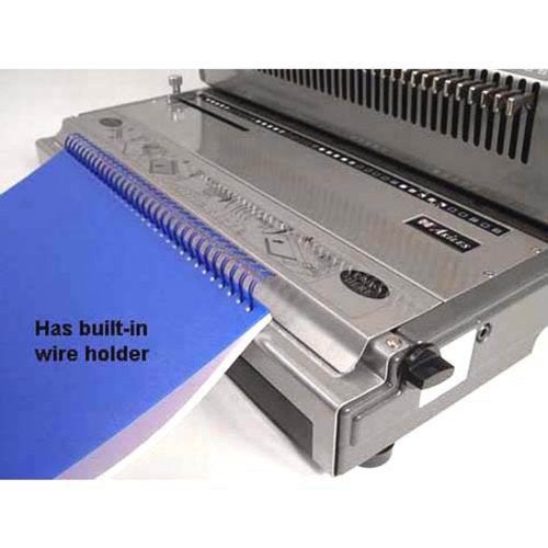 Akiles WireMac-31 Model AWM31 Wire Punch & Binding Equipment, 3:1 Pitch, All 40 Disengaging Dies, Square (0.157″ x 0.157″) Hole Punch, Heavy-Duty, 20 Sheets Single Punching Capacity (20 lbs Paper) - Image 3