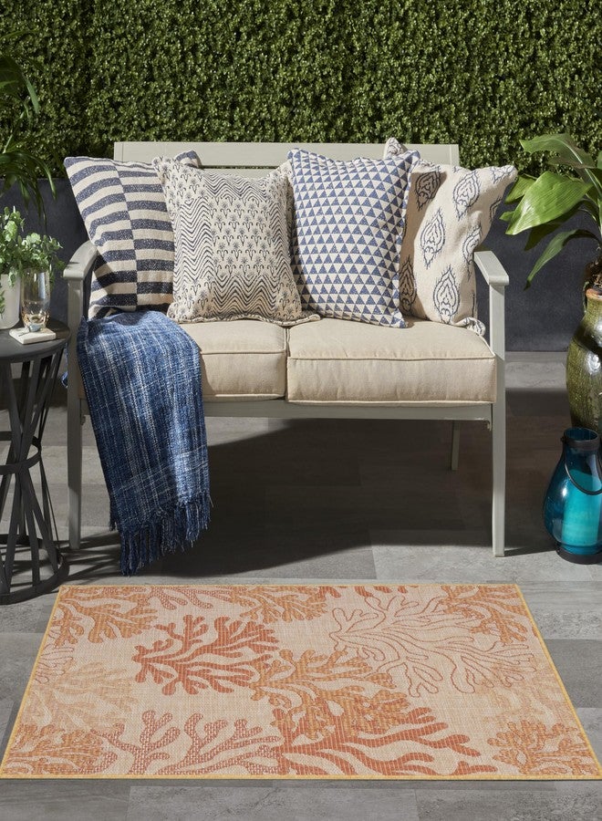 Nourison Home Home Garden Oasis 3' x 5' Coral Area Rug - Image 2