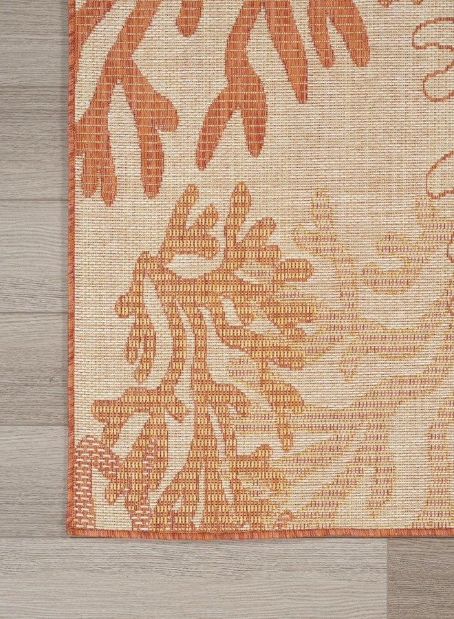 Nourison Home Home Garden Oasis 3' x 5' Coral Area Rug - Image 5