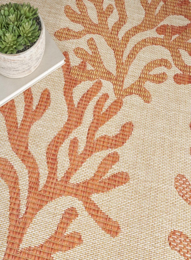 Nourison Home Home Garden Oasis 3' x 5' Coral Area Rug - Image 4