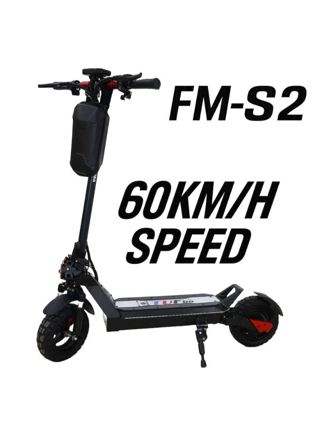 Chenxian FM-S2 Electric Scooter for Adults, 60 km/h Speed, 30–40 km Range, 48V 12Ah Battery, Foldable Design, Handlebar Storage Bag, Ideal for Daily Commuting and Urban Travel - Image 1