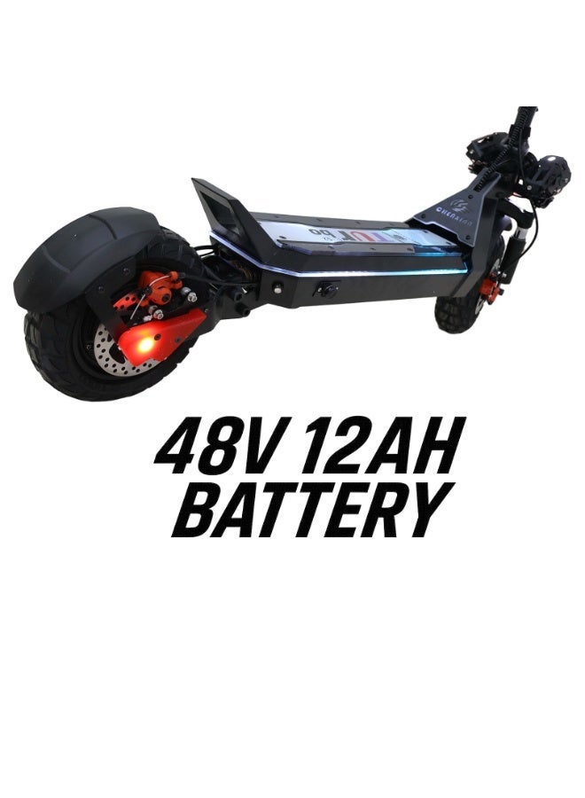 Chenxian FM-S2 Electric Scooter for Adults, 60 km/h Speed, 30–40 km Range, 48V 12Ah Battery, Foldable Design, Handlebar Storage Bag, Ideal for Daily Commuting and Urban Travel - Image 4