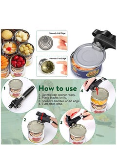 KASTWAVE Can Opener, Kitchen Safety for Restaurant No Sharp Edges Arthritis Camping Can Open tool Side Cut Manuel Hand Held Smooth Edge Ergonomic  - Image 4