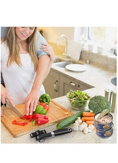 KASTWAVE Can Opener, Kitchen Safety for Restaurant No Sharp Edges Arthritis Camping Can Open tool Side Cut Manuel Hand Held Smooth Edge Ergonomic  - Image 5