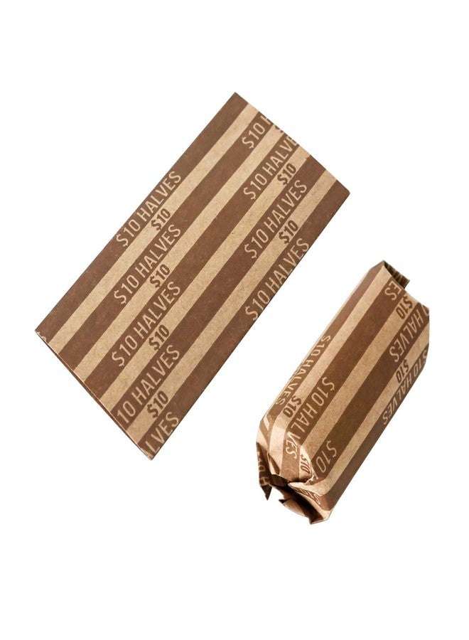 L LIKED 105 Pcs Tubular Coin Wrappers, Half Dollar Coins, 10 Flat Striped Coin Wrappers, Pop-Open Wrappers - Half Dollar - Image 5