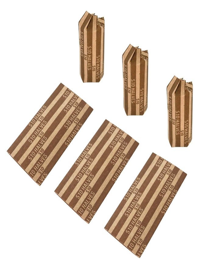 L LIKED 105 Pcs Tubular Coin Wrappers, Half Dollar Coins, 10 Flat Striped Coin Wrappers, Pop-Open Wrappers - Half Dollar - Image 4