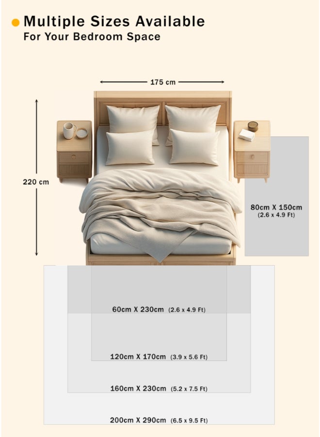 ايست من نون سجادة سجاد متاهة بتصميم مخطط رمادي داكن | الحجم - 60x230 سم - 2x7.5 قدم - Image 4