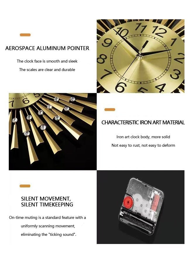 Luxury Personalized Artistic Wall Clock for Home Decoration - Image 3