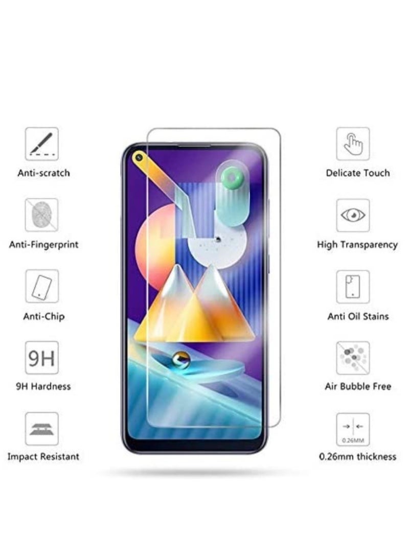 Samsung Galaxy M12 / A12 / A32 5G / M32 5G / M02 / M02s / A02 / A02s / A03s / F12 Screen Protector Glass Full Glue Edge-to-Edge Screen Protector