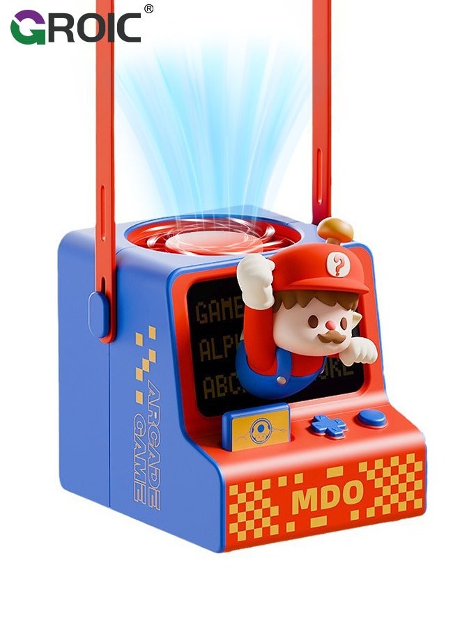 GROIC Super Plumber Neck Fan, Portable Mini Fan For Students Battery Handheld Fan, Rechargeable Small Fan, Outdoor Ventilador Cooling USB Game Console Fan - Image 1