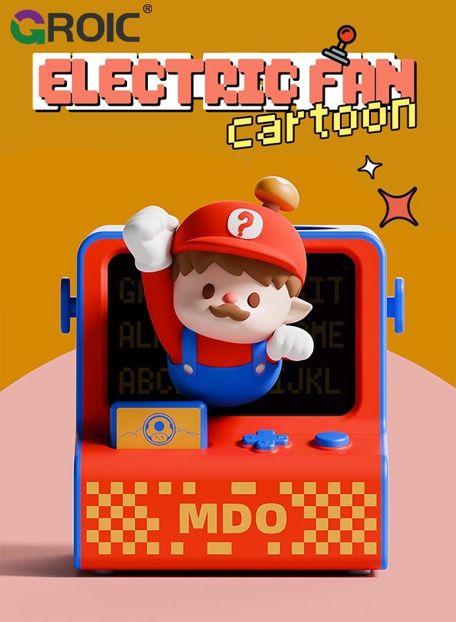 GROIC Super Plumber Neck Fan, Portable Mini Fan For Students Battery Handheld Fan, Rechargeable Small Fan, Outdoor Ventilador Cooling USB Game Console Fan - Image 3