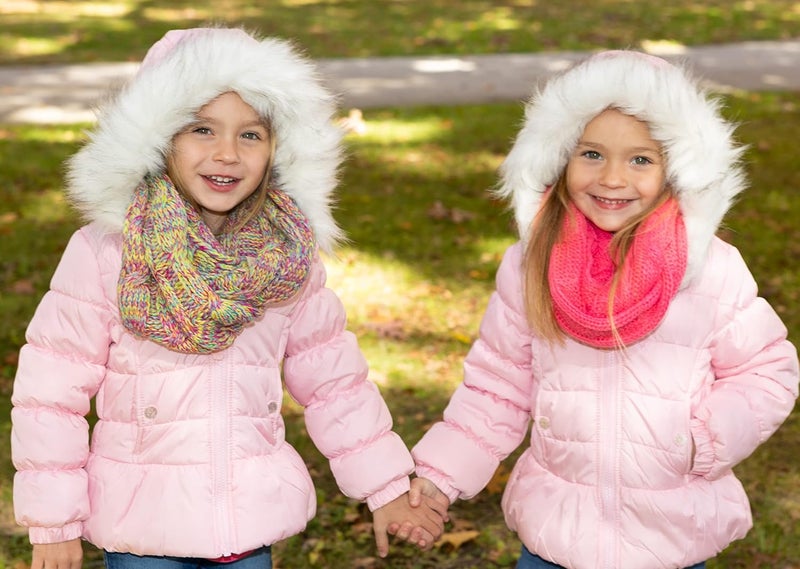 Funky Junque Kids Winter Scarf – Toddler Girl Neck Warmer, Baby Infinity Scarf, Warm Balaclava for Kids, Soft Girls Scarves - Image 4