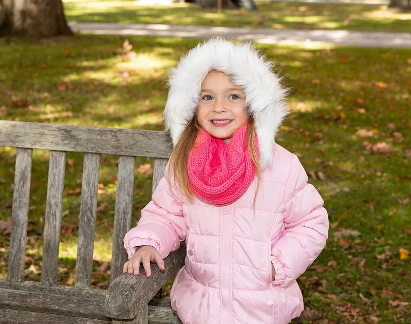 Funky Junque Kids Winter Scarf – Toddler Girl Neck Warmer, Baby Infinity Scarf, Warm Balaclava for Kids, Soft Girls Scarves - Image 2