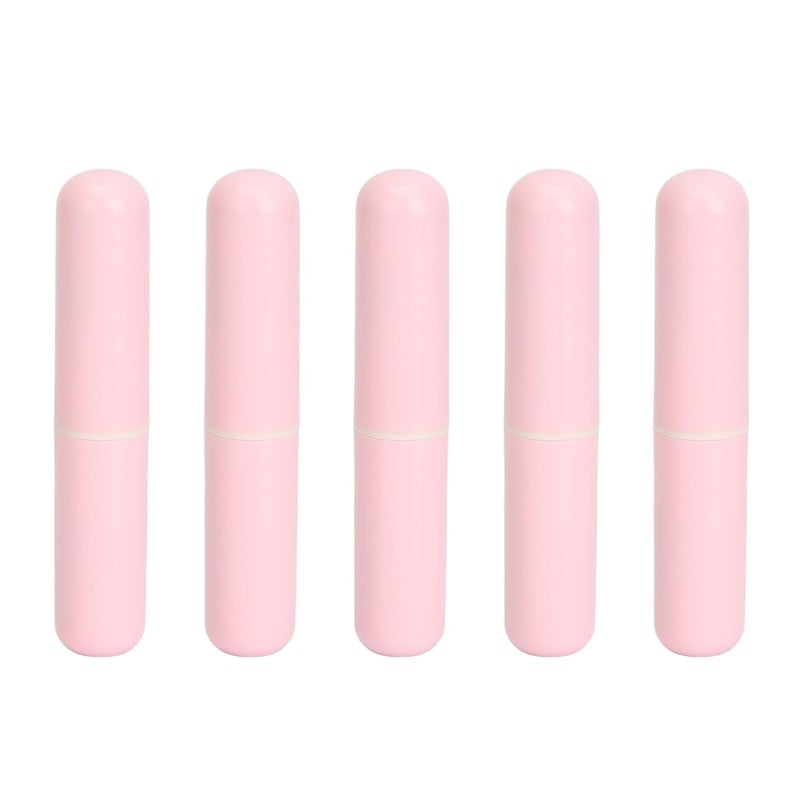 5PCS Silicone Lip Brush Set, Professional Smudge Concealer Brush with Round Head, Portable Makeup Lipstick Brush for Matte Lip Application and On - the - Go Touch - Ups - Image 2