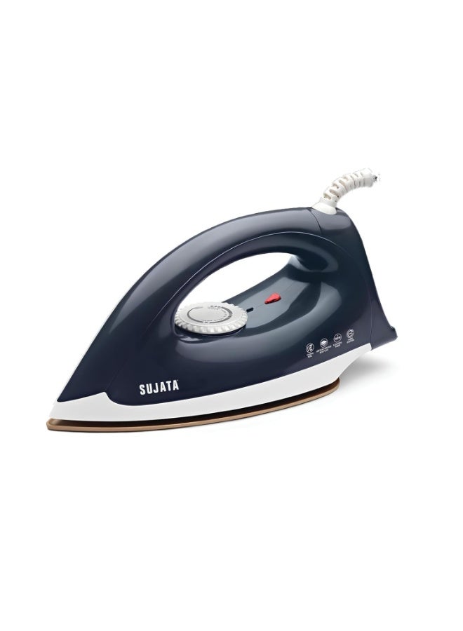 Sujata Smooth Slide 1100 Watts , Stainless Steel Dry Iron | Overheat Protection Thermal Fuse | American Heritage Double Coat Non-stick | Designed for Tricky Areas - Image 1