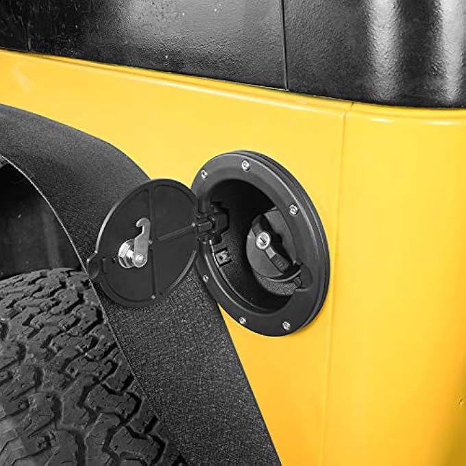 rayihni Hooke Road Locking Fuel Gas Tank Cap Cover for 19972006 Jeep Wrangler TJ - Image 4