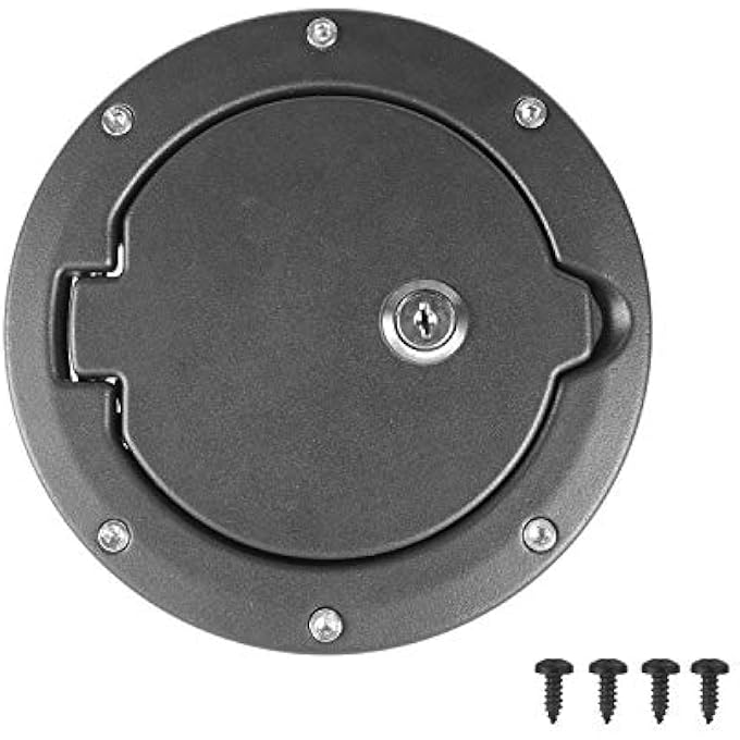 rayihni Hooke Road Locking Fuel Gas Tank Cap Cover for 19972006 Jeep Wrangler TJ - Image 5