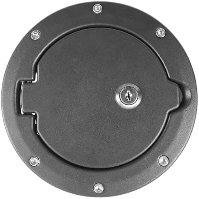 rayihni Hooke Road Locking Fuel Gas Tank Cap Cover for 19972006 Jeep Wrangler TJ - Image 2
