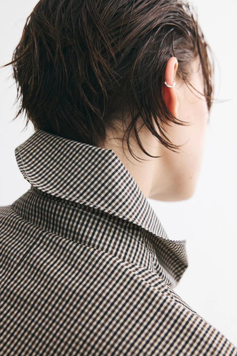 H&M  Scarf-collar bubble-hem jacket for Women | Best Price UAE