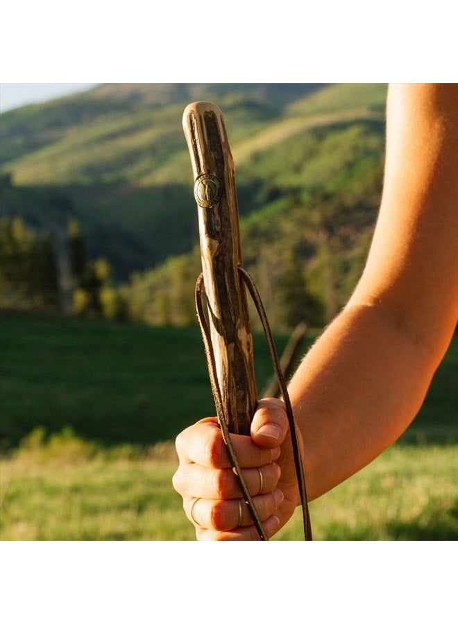 Brazos Rustic Wood Walking Stick, Ironwood, Traditional Style Handle, for Men & Women, Made in the USA, 55" - Image 4