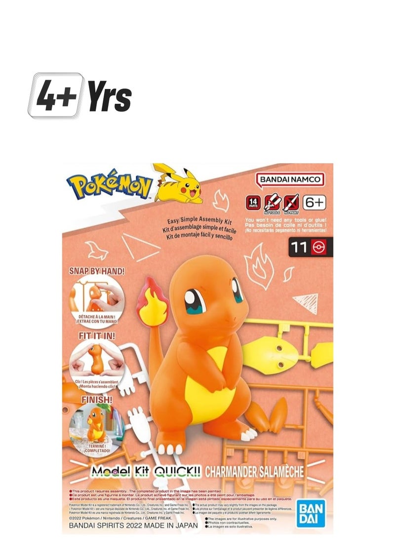 Pokemon Pokémon Model Kit Quick Charmander  - Image 1