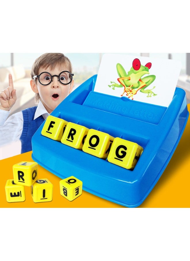 707 Games - Matching Letter Game Toy, Learn English Words Puzzle Game, Picture-Based Word Card Machine, Classic Early Development Word Puzzle Toys for Ages 3+ - Image 1