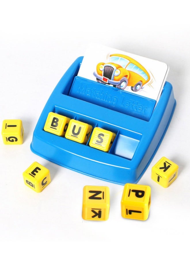 707 Games - Matching Letter Game Toy, Learn English Words Puzzle Game, Picture-Based Word Card Machine, Classic Early Development Word Puzzle Toys for Ages 3+ - Image 1