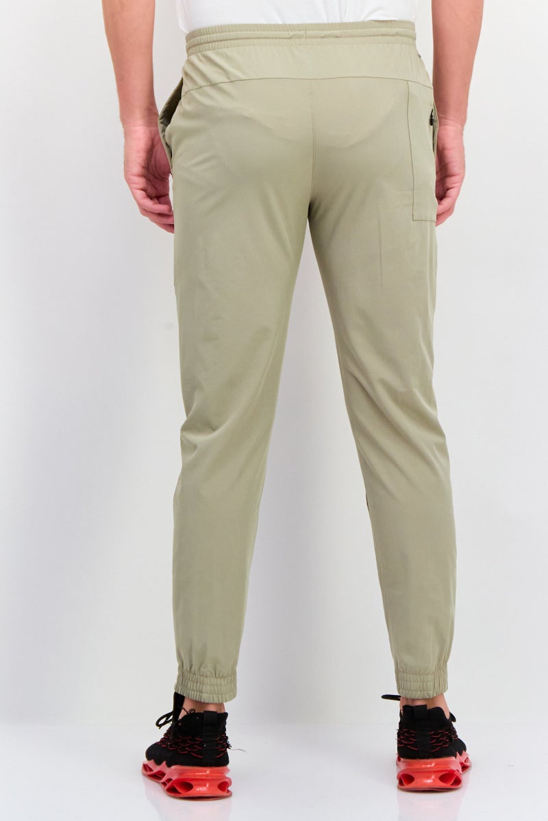 Layer 8 Men Sportswear Fit Running Sweatpants, Khaki  - Image 3