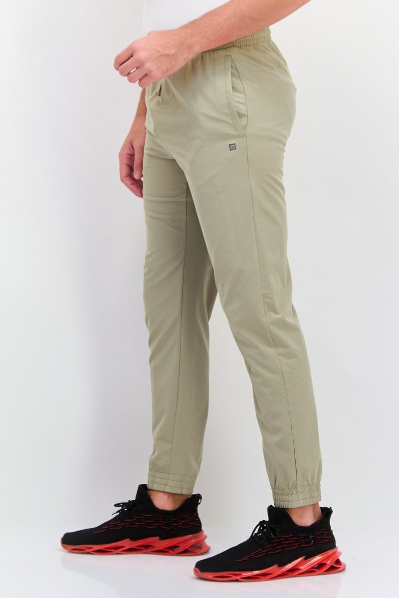 Layer 8 Men Sportswear Fit Running Sweatpants, Khaki  - Image 2