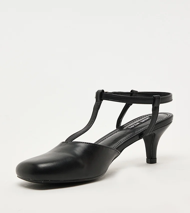 NINE WEST D-LARA Ankle Strap Heel Pumps