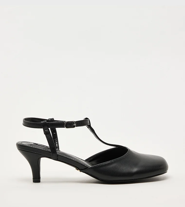 NINE WEST D-LARA Ankle Strap Heel Pumps