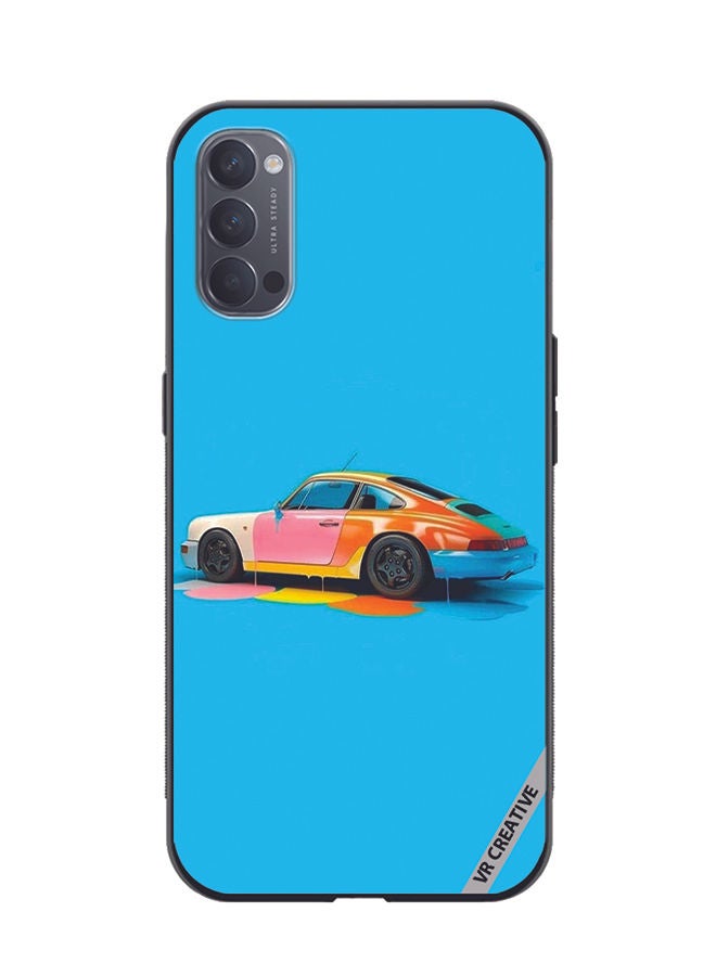 VR CREATIVE Protective Case Cover For Oppo Reno4 Pro 5G Car Design Multicolour - Image 1