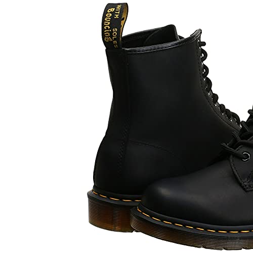 Dr Martens Dr. Martens Unisex 1460 Greasy Leather 8 Eye Boot, Black, 7 Women/6 Men - Image 3